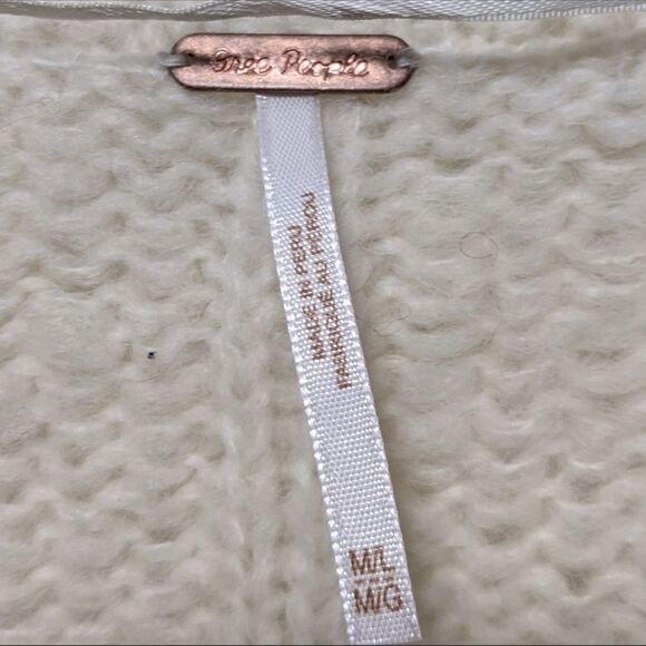 FREE PEOPLE Last Rose Alpaca Oversized Sweater L - Picture 5 of 10